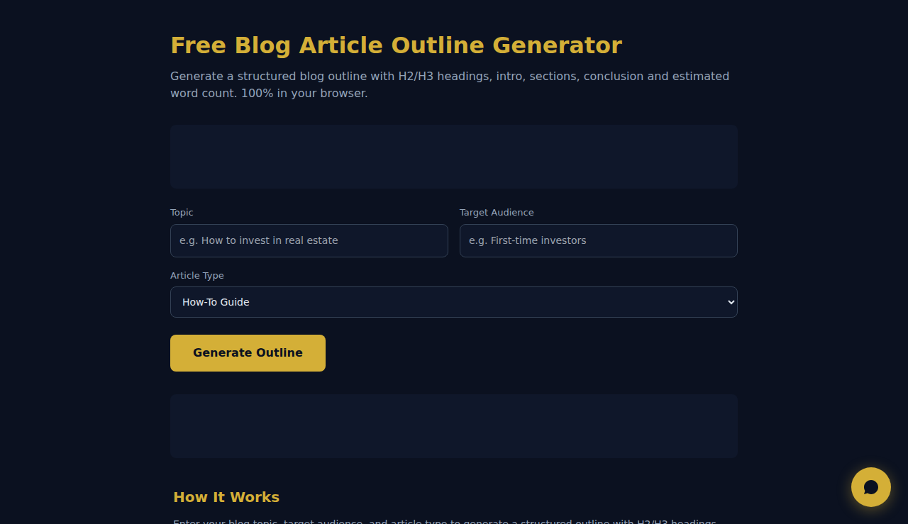 Générateur de plan d’article de blog gratuit - S.C.A.L.A.