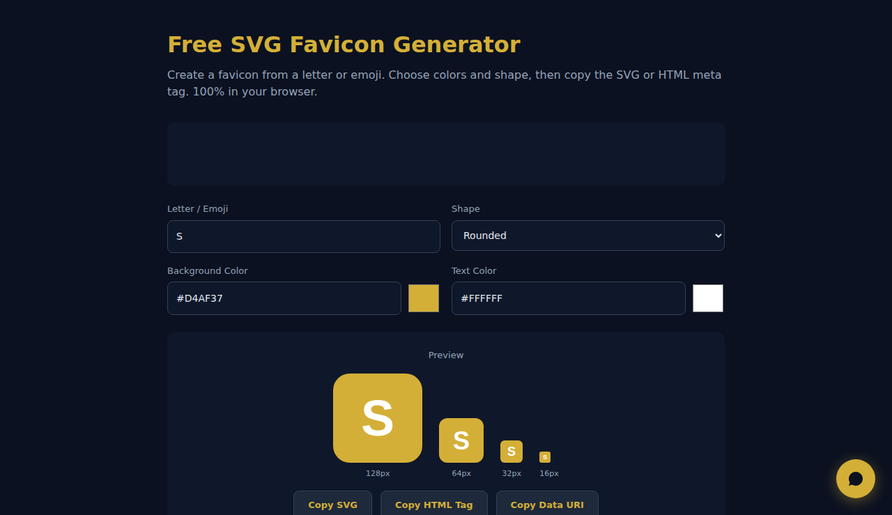 Generador Favicon SVG Gratis - S.C.A.L.A.