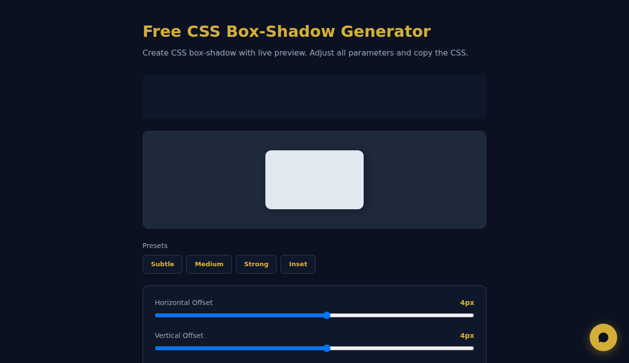 Kostenloser CSS Box-Shadow Generator - S.C.A.L.A.